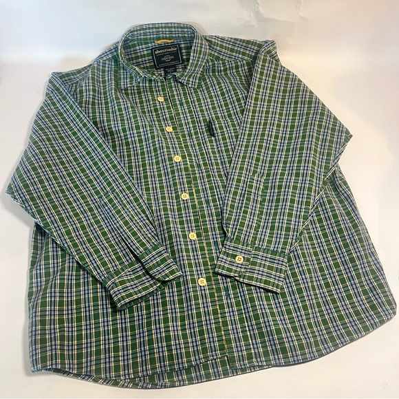 Abercrombie & Fitch Other - Abercrombie & Fitch Green and Blue Plaid Button Up - Vintage